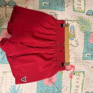 Hot Pink Athletic Shorts with Logo